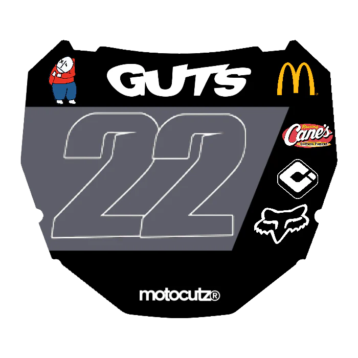 CUSTOM ODI NUMBER PLATE DECAL