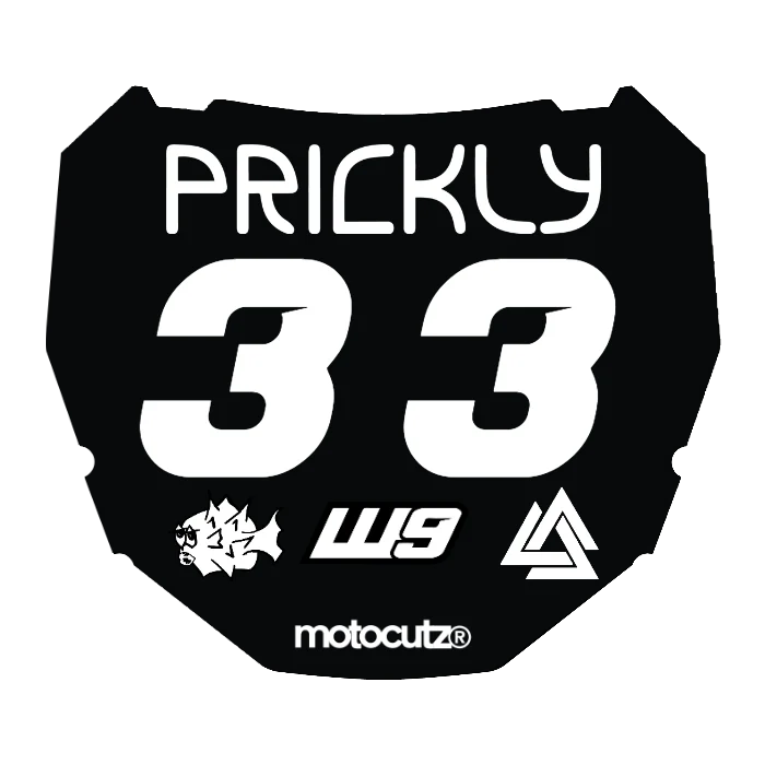 CUSTOM ODI NUMBER PLATE DECAL