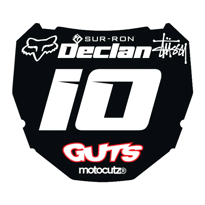 CUSTOM ODI NUMBER PLATE DECAL