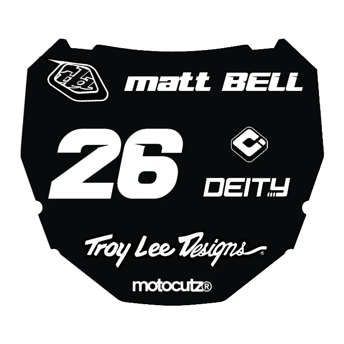 CUSTOM ODI NUMBER PLATE DECAL