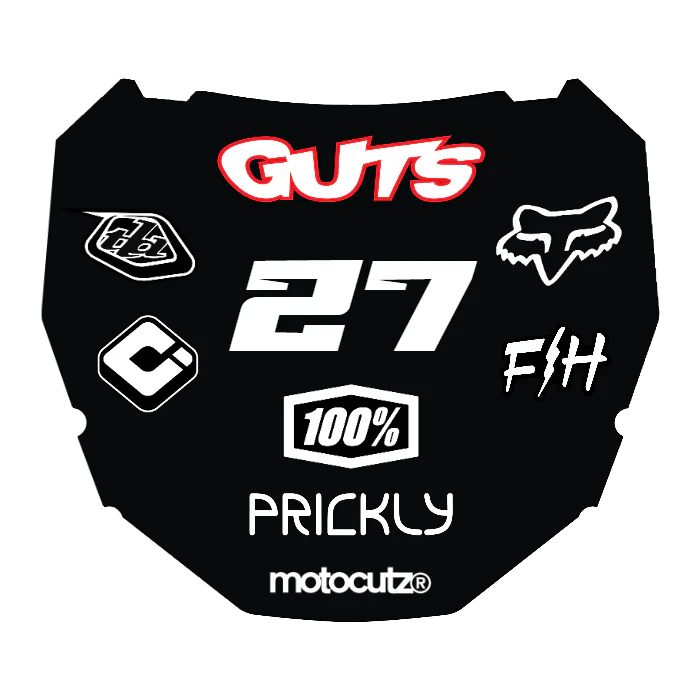 CUSTOM ODI NUMBER PLATE DECAL