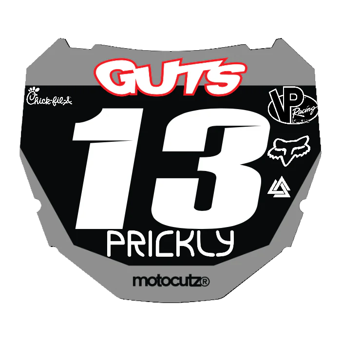 CUSTOM ODI NUMBER PLATE DECAL