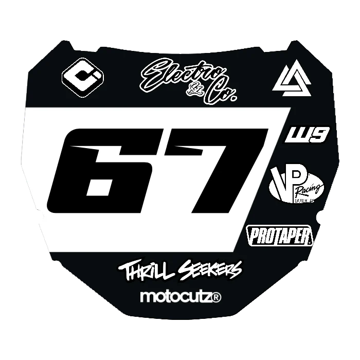 CUSTOM ODI NUMBER PLATE DECAL