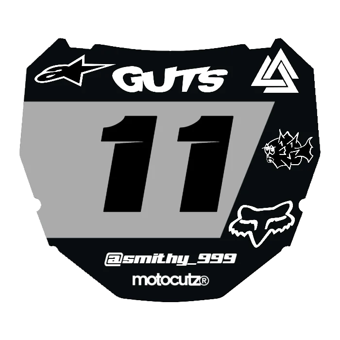 CUSTOM ODI NUMBER PLATE DECAL