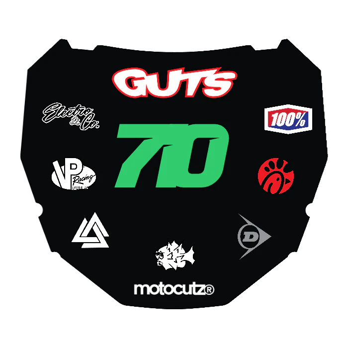 CUSTOM ODI NUMBER PLATE DECAL
