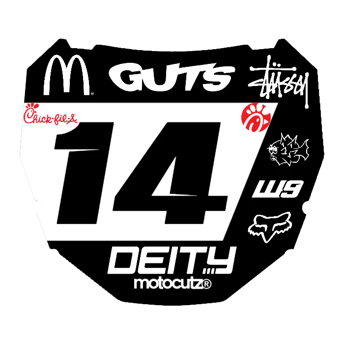 CUSTOM ODI NUMBER PLATE DECAL