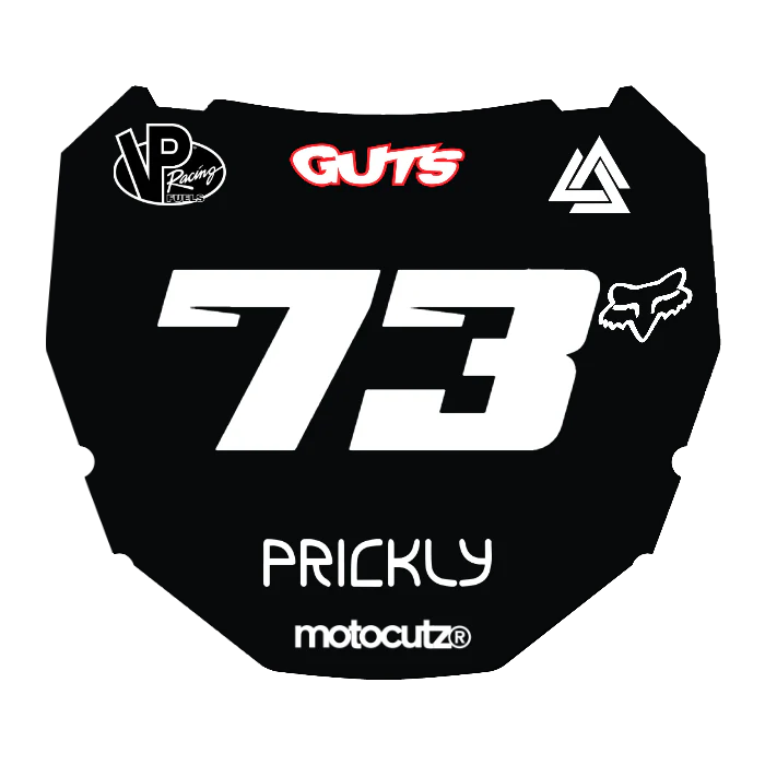 CUSTOM ODI NUMBER PLATE DECAL