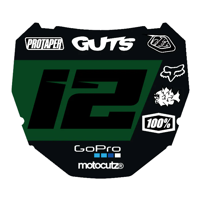 CUSTOM ODI NUMBER PLATE DECAL