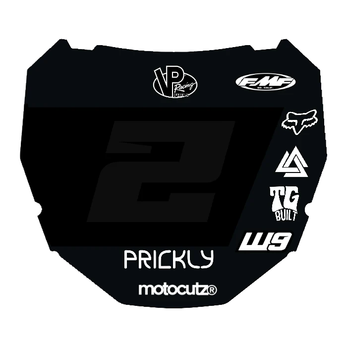 CUSTOM ODI NUMBER PLATE DECAL