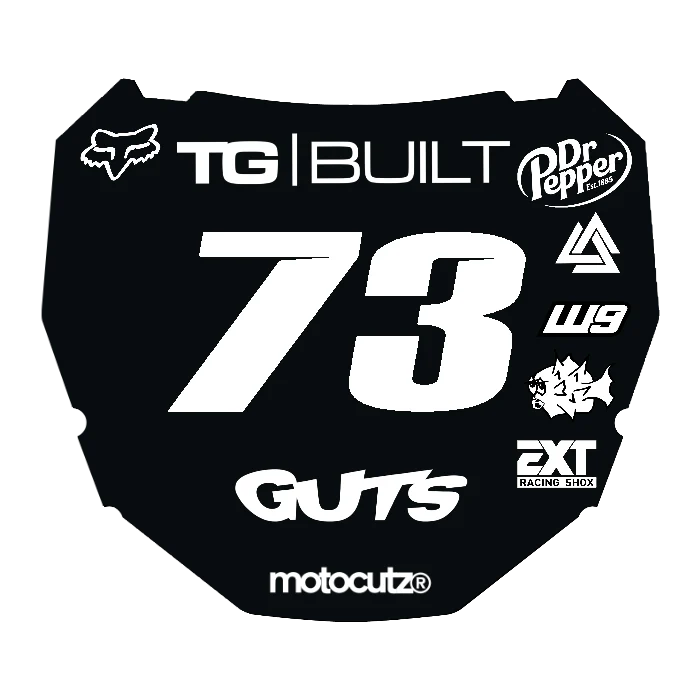CUSTOM ODI NUMBER PLATE DECAL