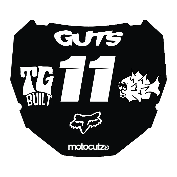 CUSTOM ODI NUMBER PLATE DECAL