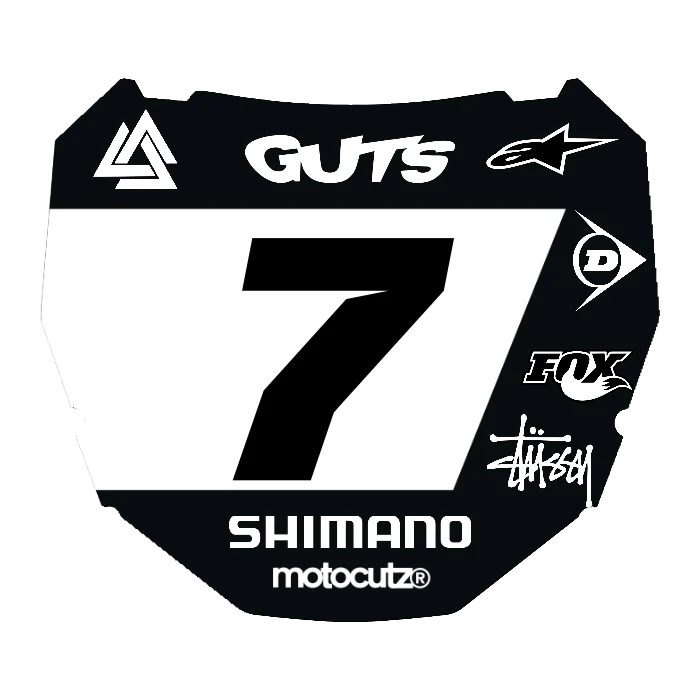 CUSTOM ODI NUMBER PLATE DECAL