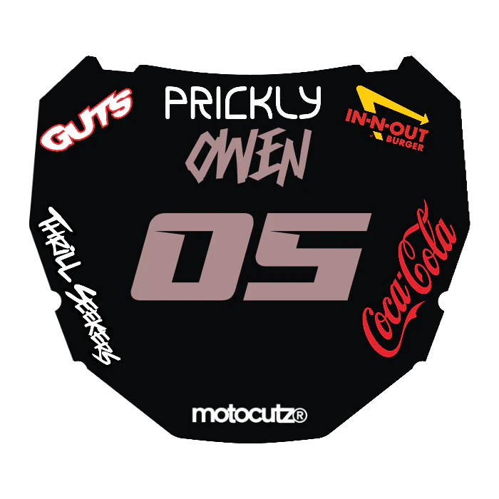 CUSTOM ODI NUMBER PLATE DECAL