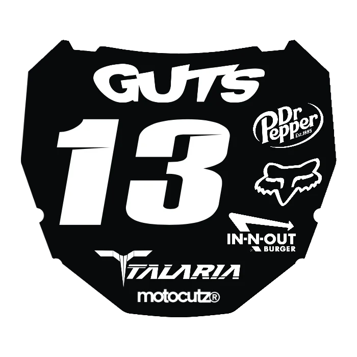 CUSTOM ODI NUMBER PLATE DECAL