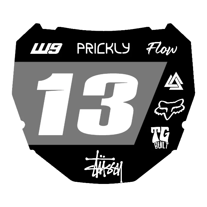 CUSTOM ODI NUMBER PLATE DECAL