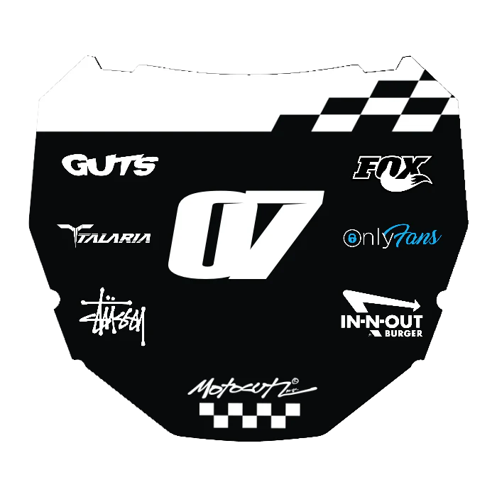 CUSTOM ODI NUMBER PLATE DECAL
