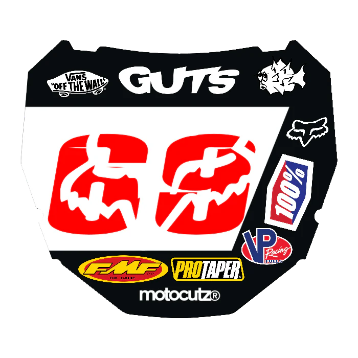 CUSTOM ODI NUMBER PLATE DECAL
