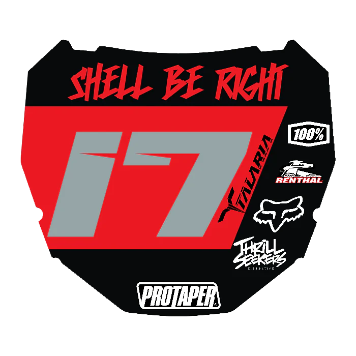 CUSTOM ODI NUMBER PLATE DECAL