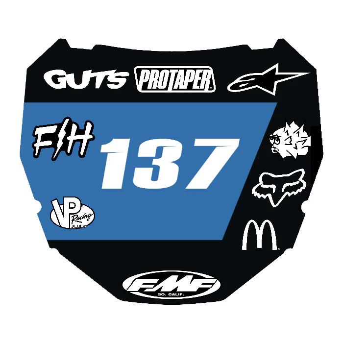 CUSTOM ODI NUMBER PLATE DECAL