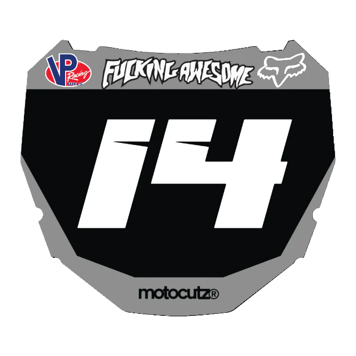CUSTOM ODI NUMBER PLATE DECAL
