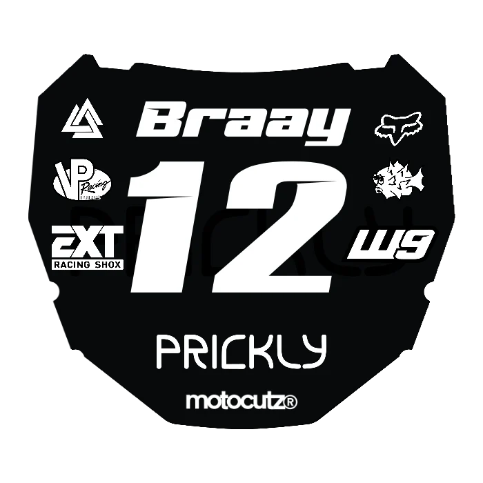 CUSTOM ODI NUMBER PLATE DECAL