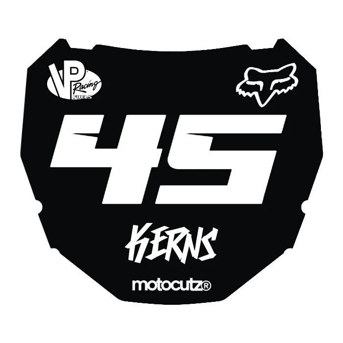 CUSTOM ODI NUMBER PLATE DECAL