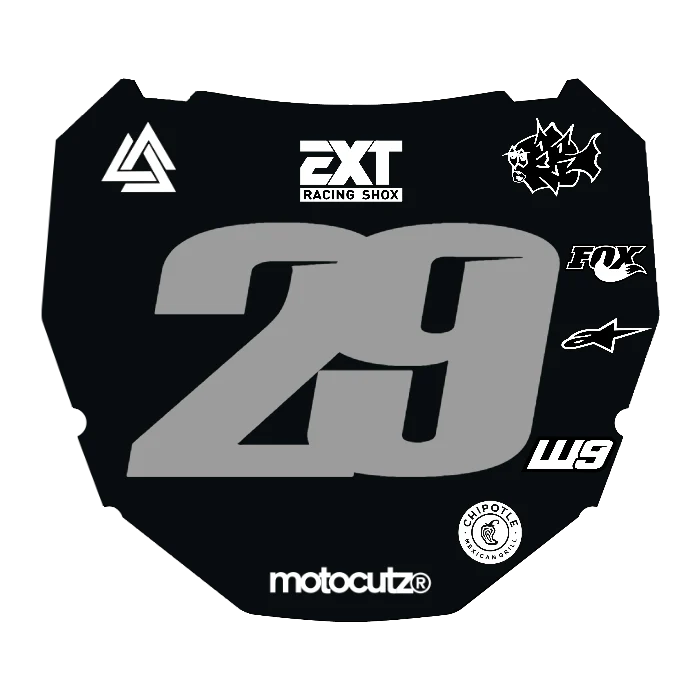 CUSTOM ODI NUMBER PLATE DECAL