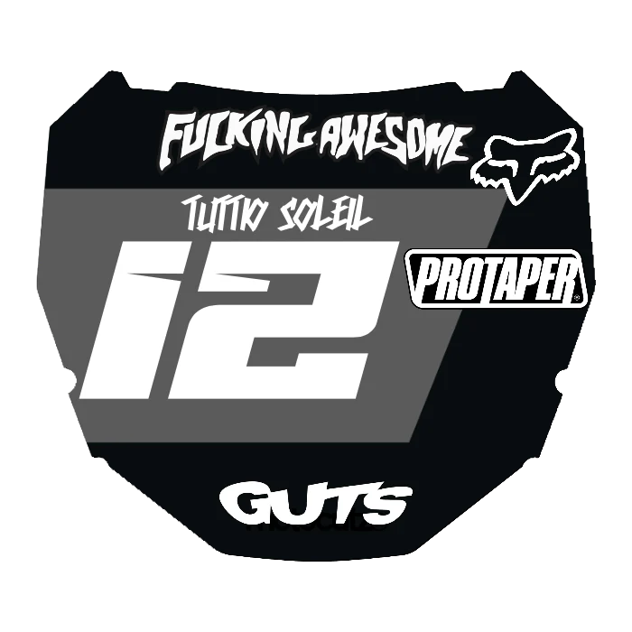 CUSTOM ODI NUMBER PLATE DECAL