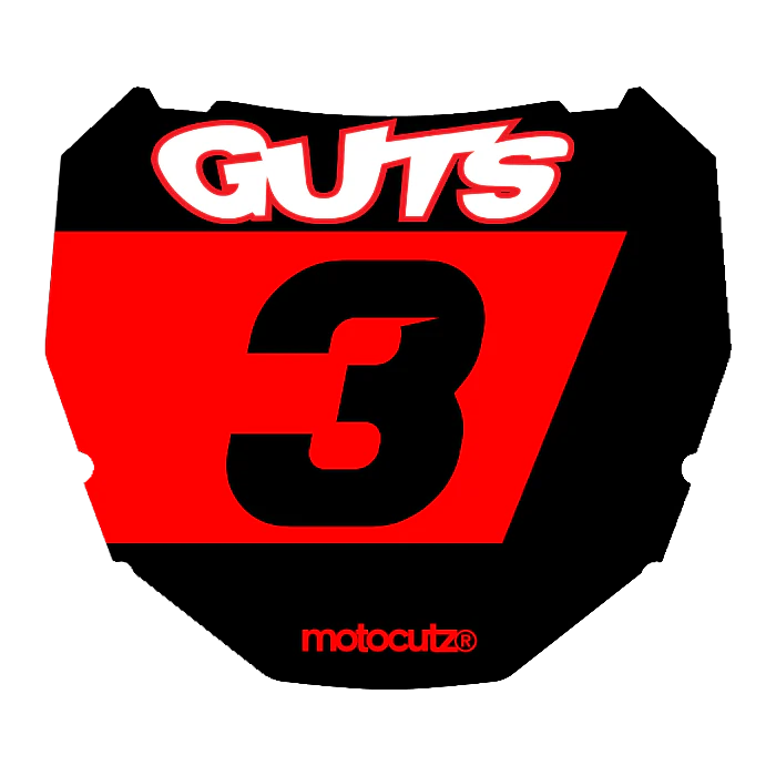 CUSTOM ODI NUMBER PLATE DECAL