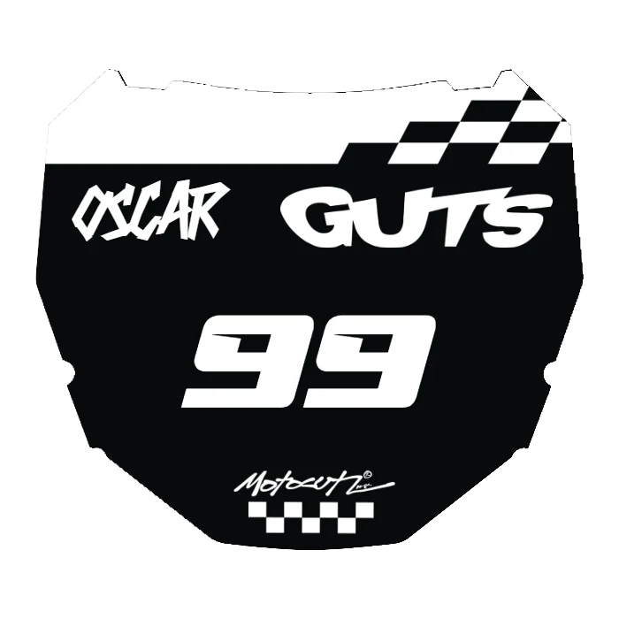 CUSTOM ODI NUMBER PLATE DECAL