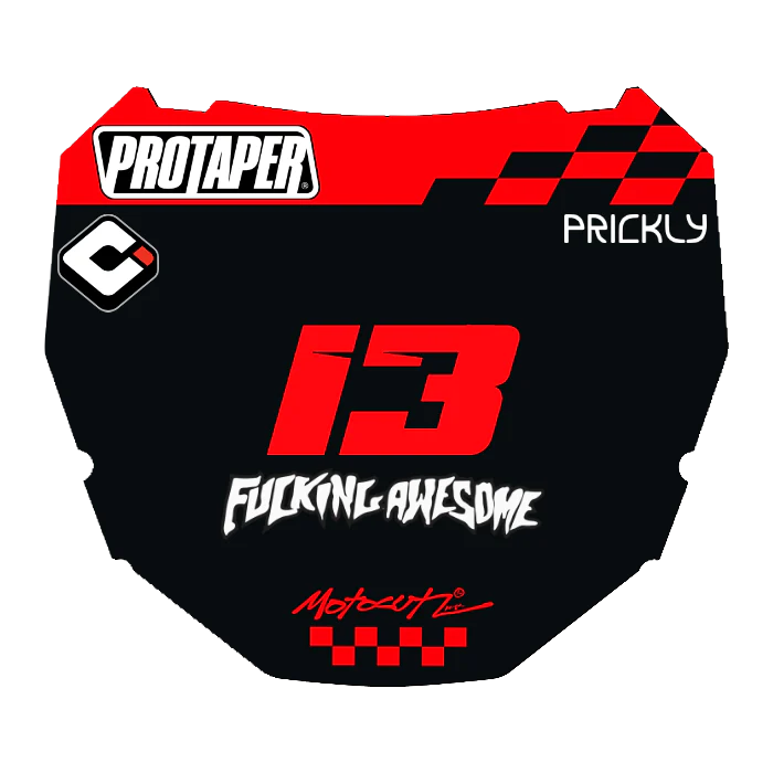 CUSTOM ODI NUMBER PLATE DECAL