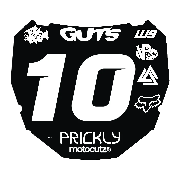 CUSTOM ODI NUMBER PLATE DECAL