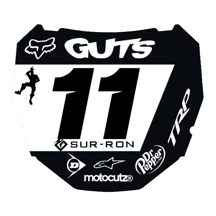 CUSTOM ODI NUMBER PLATE DECAL