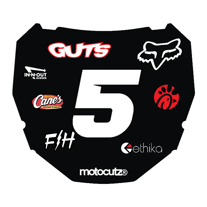 CUSTOM ODI NUMBER PLATE DECAL