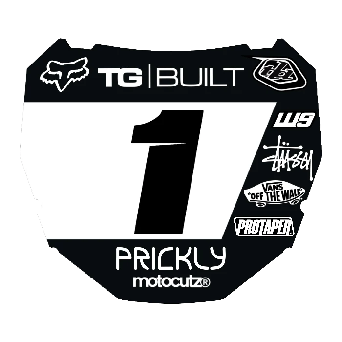 CUSTOM ODI NUMBER PLATE DECAL