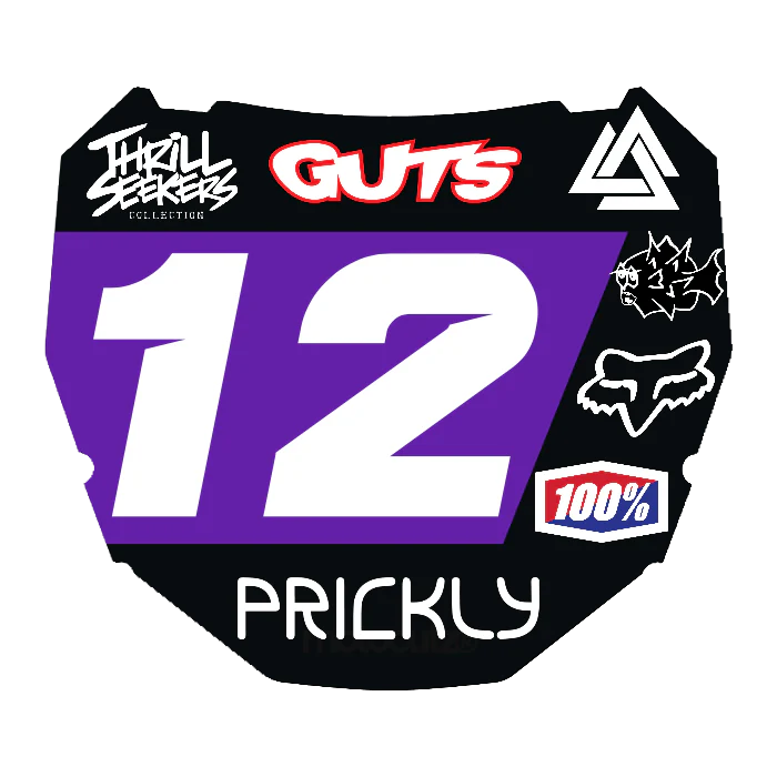 CUSTOM ODI NUMBER PLATE DECAL