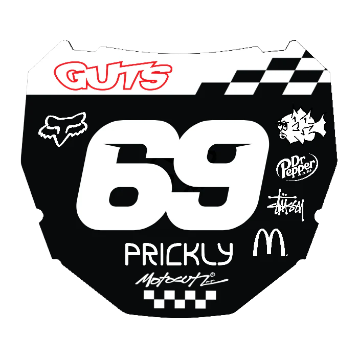 CUSTOM ODI NUMBER PLATE DECAL