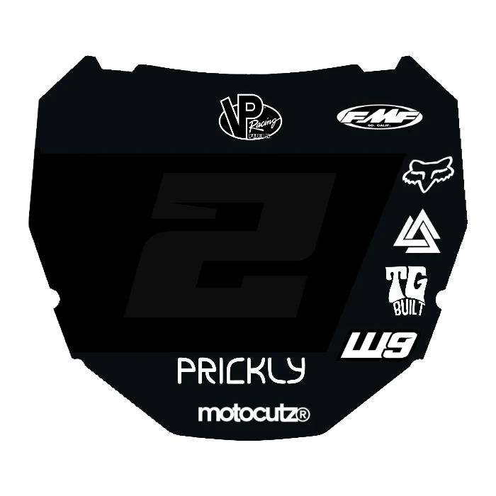 CUSTOM ODI NUMBER PLATE DECAL