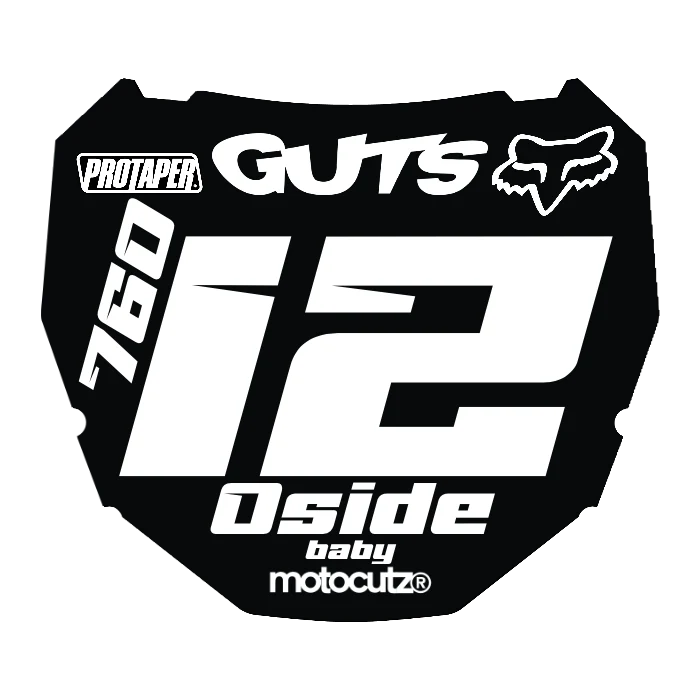 CUSTOM ODI NUMBER PLATE DECAL