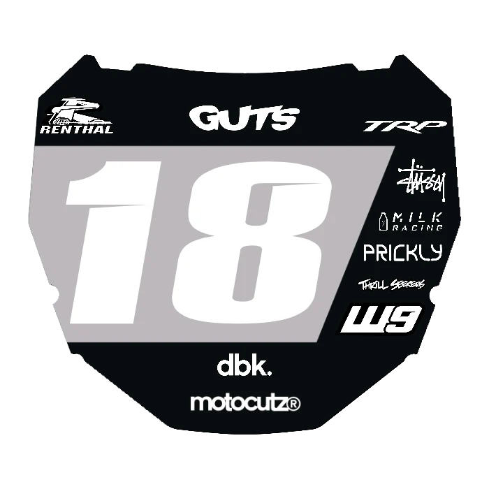 CUSTOM ODI NUMBER PLATE DECAL