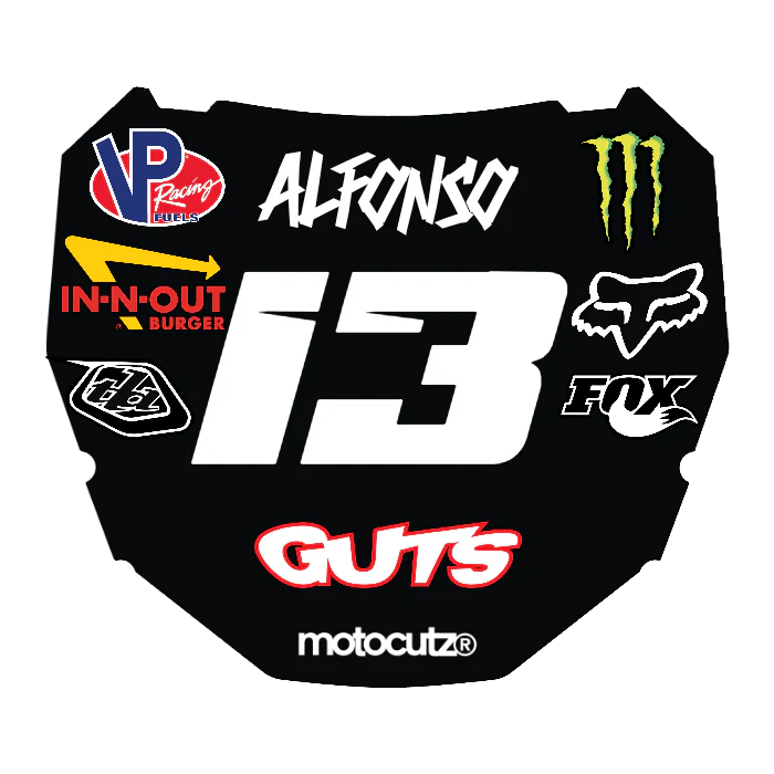 CUSTOM ODI NUMBER PLATE DECAL