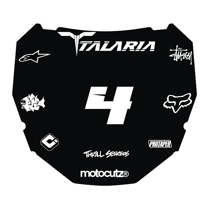 CUSTOM ODI NUMBER PLATE DECAL