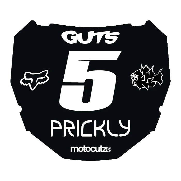 CUSTOM ODI NUMBER PLATE DECAL