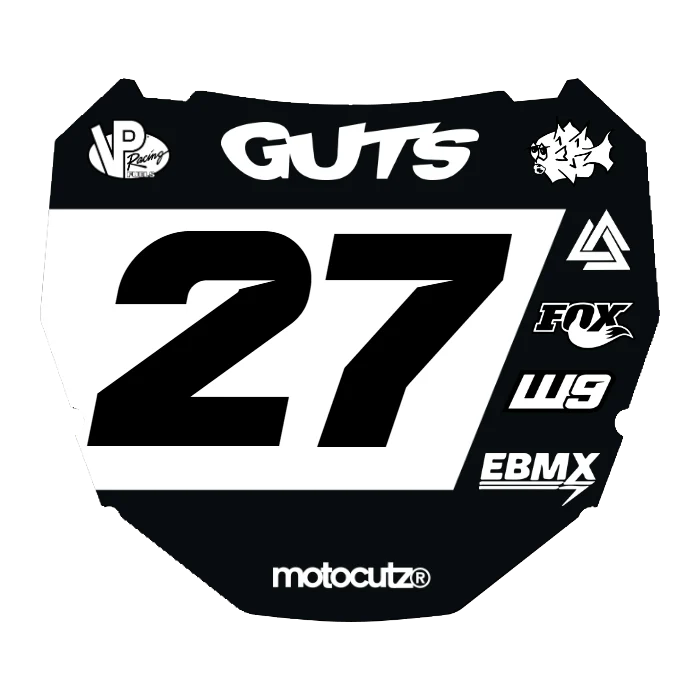 CUSTOM ODI NUMBER PLATE DECAL