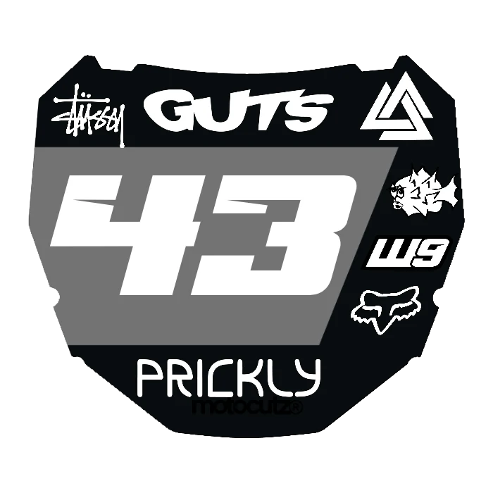 CUSTOM ODI NUMBER PLATE DECAL