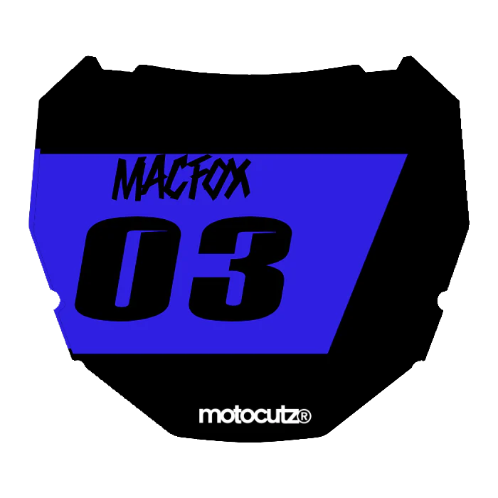 CUSTOM ODI NUMBER PLATE DECAL