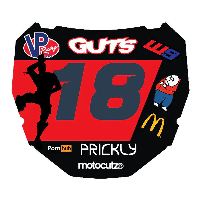 CUSTOM ODI NUMBER PLATE DECAL