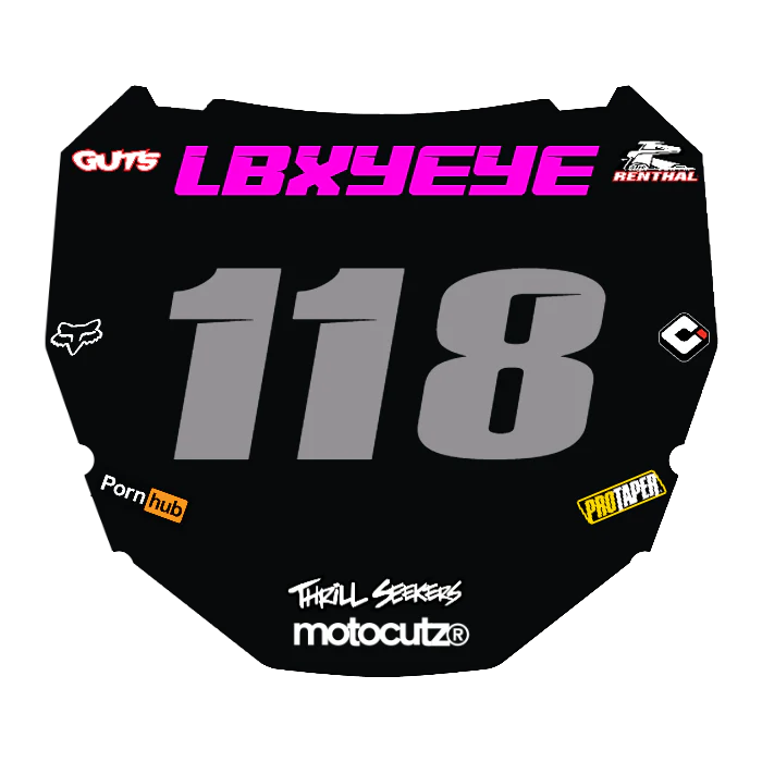CUSTOM ODI NUMBER PLATE DECAL