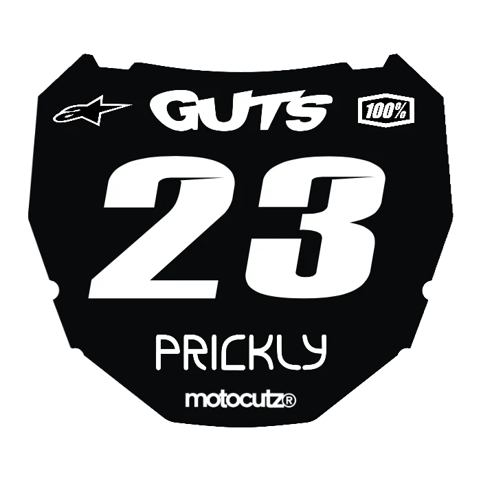 CUSTOM ODI NUMBER PLATE DECAL