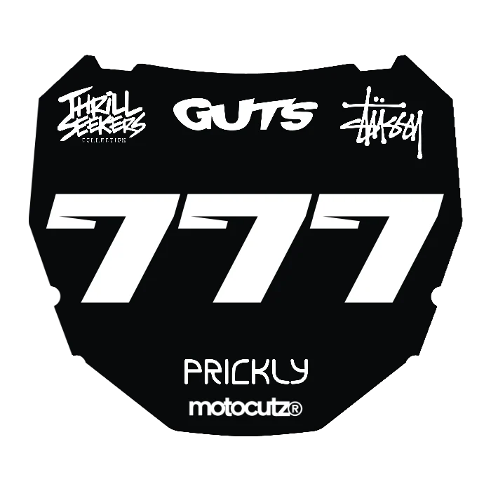 CUSTOM ODI NUMBER PLATE DECAL